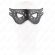 Kink - Sexy Leatherette Mask Model 2 27 X 13 CM