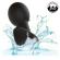 Calexotics - Rock Bottom Anal Plug 10 Vibrations Silicone Black