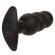 Calexotics - Rock Bottom Beaded Anal Plug 10 Vibrations Silicone Black