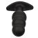 Calexotics - Rock Bottom Beaded Anal Plug 10 Vibrations Silicone Black