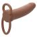 Calexotics - Maxx Thick Dual Penetrator 10 Vibrations Brown