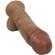 Silexd - Model 2REAL Skin Super Realistic Penis Thermo Reactive 21 CM Premium Silexpan Brown