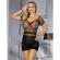 Subblime - 951917 Short Black Crochet Grill Dress One Size