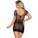 Subblime - 951917 Short Black Crochet Grill Dress One Size