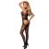 Subblime - 951948 Fishnet Bodystocking With Crossed Neck Straps Black One Size