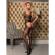 Subblime - 951948 Fishnet Bodystocking With Crossed Neck Straps Black One Size