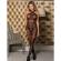 Subblime - 951948 Fishnet Bodystocking With Crossed Neck Straps Black One Size