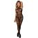 Subblime - 951948 Fishnet Bodystocking With Crossed Neck Straps Black One Size