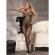 Subblime - 951788 Long Fishnet Bodystocking With Straps On Chest and Back Black One Size