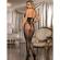 Subblime - 951832 Bodystocking With Open Back and Cross Details Black One Size