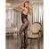 Subblime - 951832 Bodystocking With Open Back and Cross Details Black One Size