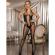 Subblime - 951832 Bodystocking With Open Back and Cross Details Black One Size