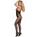 Subblime - 951832 Bodystocking With Open Back and Cross Details Black One Size