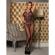 Subblime - 951962 Fishnet Crotchless Bodystocking With Flower Print Black One Size