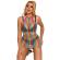 Subblime - 952341 Rainbow Fishnet Bodystocking One Size