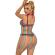 Subblime - 952341 Rainbow Fishnet Bodystocking One Size