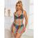 Subblime - 952365 Rainbow Bare Shoulder Fishnet Bodystocking One Size