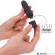 Black & Silver - Geri Usb Rechargeable Vibrating Bullet 8 Vibrations Black 10 X 2.2 CM