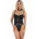 Livco Corsetti Fashion - Rubika Lc XG079 Body With Choker Black