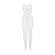 Subblime - 951740 Bodystocking White Fishnet Crotchless With Bows One Size