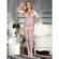 Subblime - 951818 Fishnet Crotchless Bodystocking With White Roses Pattern One Size