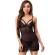 Livco Corsetti Fashion - Tiana Lc 20208 Chemise + Thong Black S/M