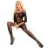 Livco Corsetti Fashion - Monata Lc 17325 Bodystocking Crotchless Black S/L