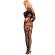 Livco Corsetti Fashion - Monata Lc 17325 Bodystocking Crotchless Black S/L