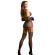 Subblime - 952174 Fishnet Bodystocking With Gloves and Diamonds Black One Size