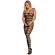 Subblime - 951696 Fishnet Crotchless Bodystocking With Straps On The Shoulders Black One Size