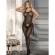 Subblime - 951726 Black Elastic Fishnet Crotchless Bodystocking One Size