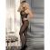 Subblime - 951726 Black Elastic Fishnet Crotchless Bodystocking One Size