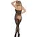 Subblime - 951726 Black Elastic Fishnet Crotchless Bodystocking One Size