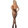 Subblime - 951849 Open Cup Fishnet Bodystocking and Halter Neck Black One Size