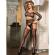 Subblime - 952020 Sexy Fishnet Crotchless Bodystocking With Long Sleeve Black One Size