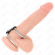 Kink - Double Metal Penis Ring 3.7 CM to 5 CM Connected By Leather Strap Model 2