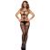 Subblime - 952044 Fishnet Bodystocking With Open Cup and Black Straps One Size