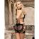 Subblime - 952075 Short Fishnet Dress With Back Back and Heart Detail Black One Size