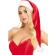 Leg Avenue - Long Velvet Plush Santa Hat Red