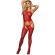 Subblime - 951764 Red Fishnet Dress One Size