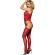 Subblime - 951764 Red Fishnet Dress One Size