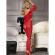 Subblime - 951825 Fishnet Crotchless Bodystocking With Red Roses Pattern One Size