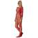 Subblime - 952419 Fishnet Bodystocking With Diamonds Long Sleeve Red One Size