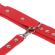 Subblime - 953706 Handcuffs With Bondage Belt Red One Size