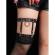 Subblime - 953744 Adjustable Leather Punk Garter Black One Size