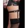 Subblime - 953744 Adjustable Leather Punk Garter Black One Size