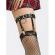 Subblime - 953744 Adjustable Leather Punk Garter Black One Size