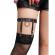 Subblime - 953744 Adjustable Leather Punk Garter Black One Size