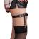 Subblime - 953744 Adjustable Leather Punk Garter Black One Size