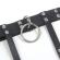 Subblime - 953744 Adjustable Leather Punk Garter Black One Size